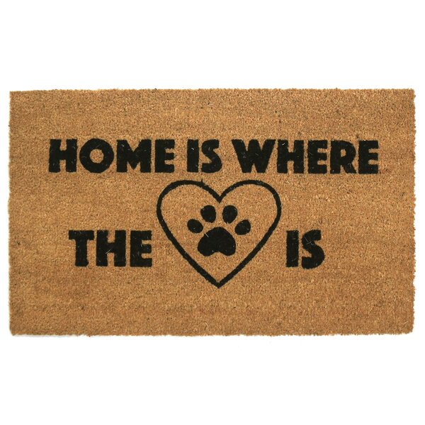 Our Happy Place DII Natural Coir Doormat Home Sweet Home Mat 18x30 