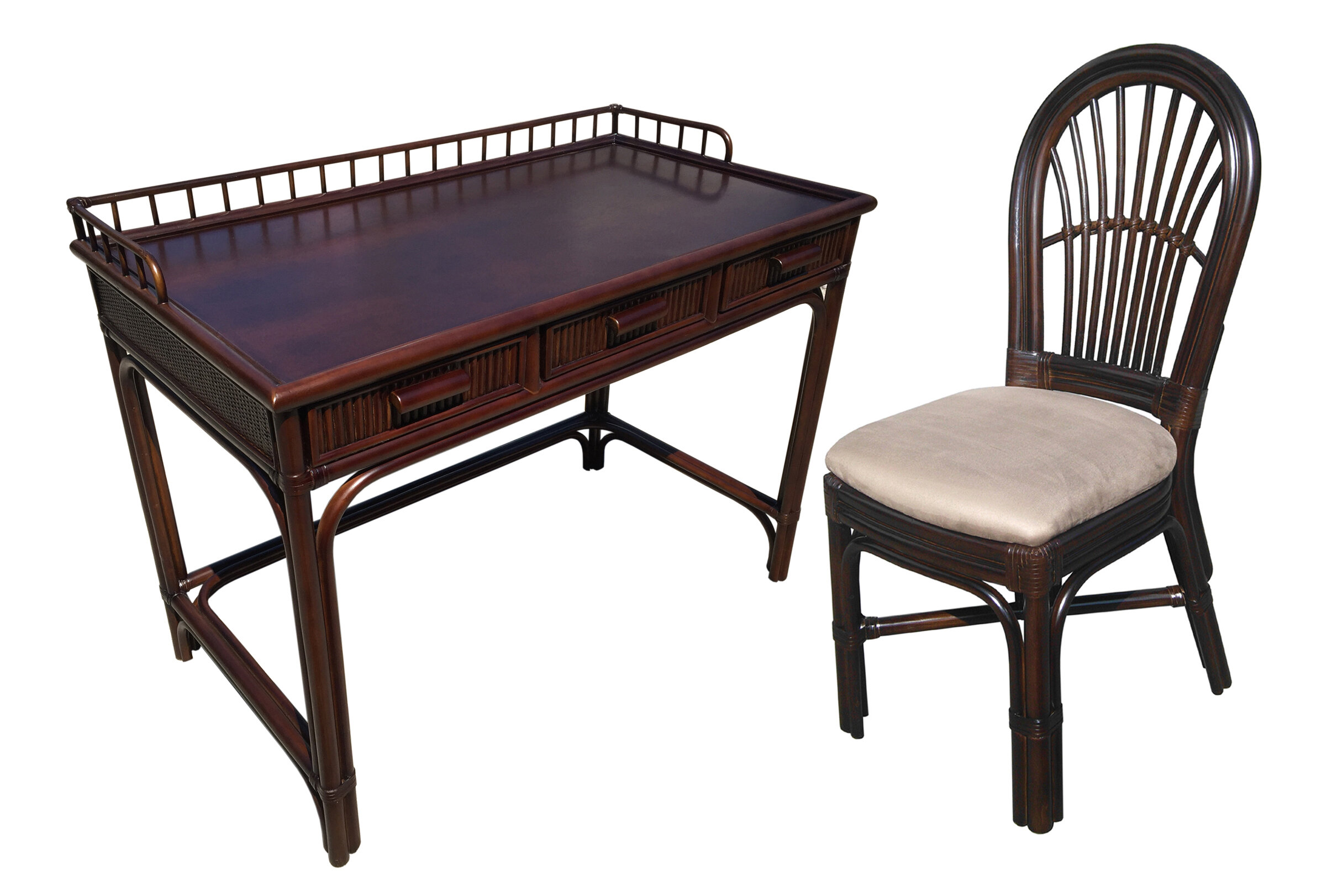 D Art Collection Stefani Solid Wood Desk And Chair Set Wayfair