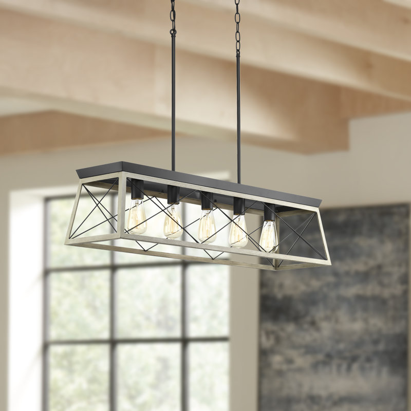 Delon 5 - Light Kitchen Island Linear Pendant: lighting
