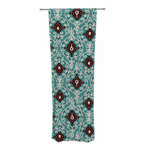 Nika Martinez Bohemian Pattern Digital Illustration Paisley Sheer Rod Pocket Curtain Panels (Set of 2)