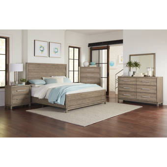foundry select ensemble de chambre a coucher configurable avec lit plateforme en bois massif eastbourne wayfair ca