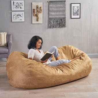 Latitude Run Giant Bean Bag Sofa Reviews Wayfair