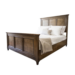 Justin Weathered Oak Panel Bed by Laurel Foundry Modern Farmhouse