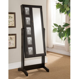 Go to store & view more images Alcott Hill Kyla Free Standing Jewelry Armoire with Mirror