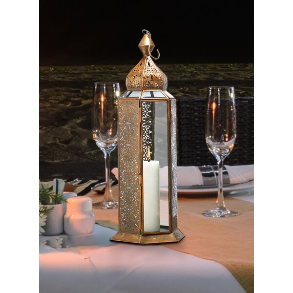 15 lot black amber Moroccan 10" Candle holder Lantern wedding table centerpiece 