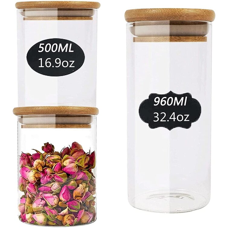 Acrylic Plastic Air Tight Food Storage Container 500ML BPA Free Clear Kitchen