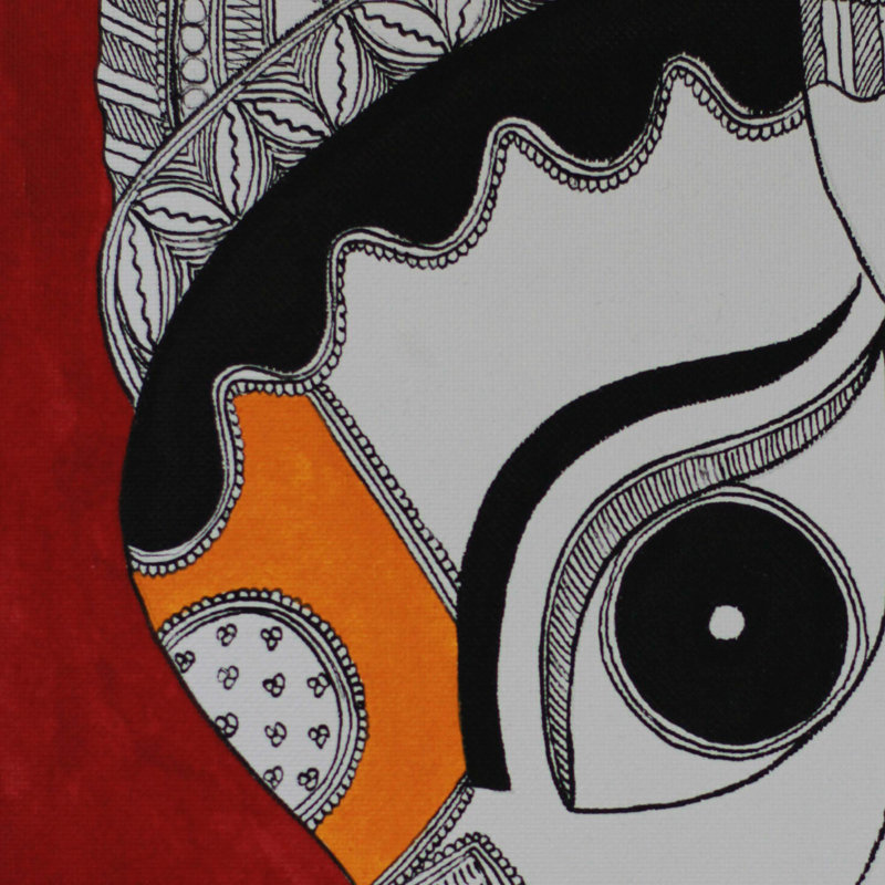 Bloomsbury Market Ganesha Bala Ganapathi Acrylic Painting