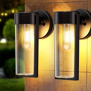 Exterior Light Outdoor Solar LED Wall Fixture Lantern Lamp Sconce Patio Lighting