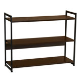 3 Tier Wood Bookcase Wayfair