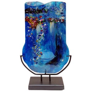 Fused Art Glass Vase