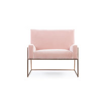 light pink accent chair