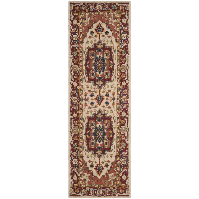 Astoria Grand Caleb Hand Hooked Wool Multi Colored Area Rug Reviews Wayfair