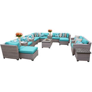 Go to store & view more images Kenwick 17 Piece Sectional Seating Group with Cushions by Sol 72 Outdoor