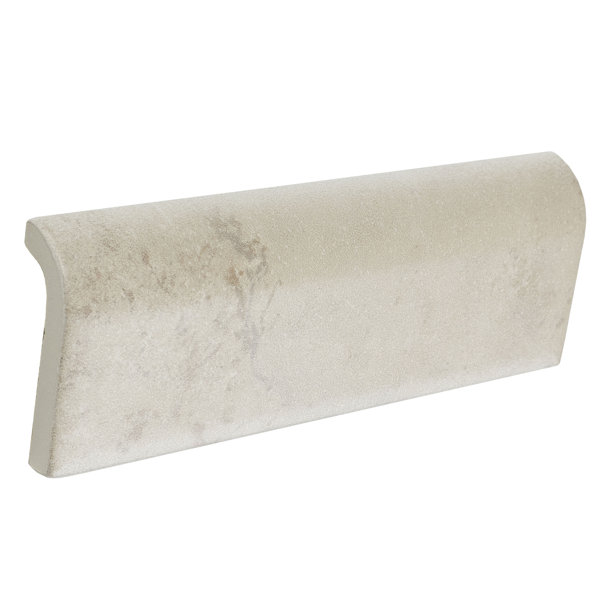 Itona Tile Remington 6 X 2 Ceramic Bullnose Tile Trim In Dorian Gray Wayfair
