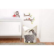 3 Sprouts Laundry Hamper Baby Storage Basket Organizer Bin for Nursery Clothes