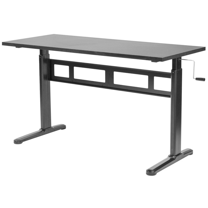 Vivo Manual Crank Stand Up Frame System Standing Desk Reviews