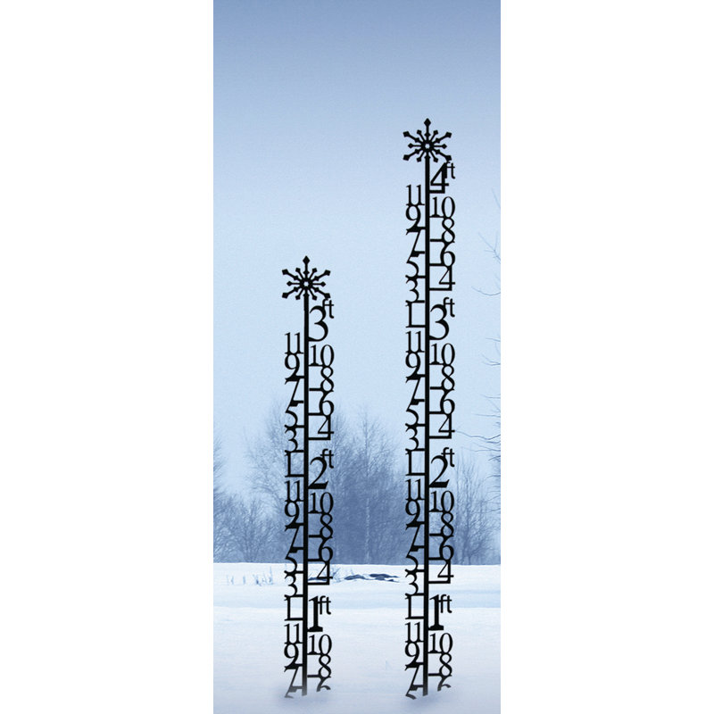 Wrought Iron Three Foot Snow Gauge and Garden Trellis
