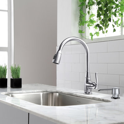 Kraus Premium Faucets Pull Down Single Handle Kitchen Faucet With