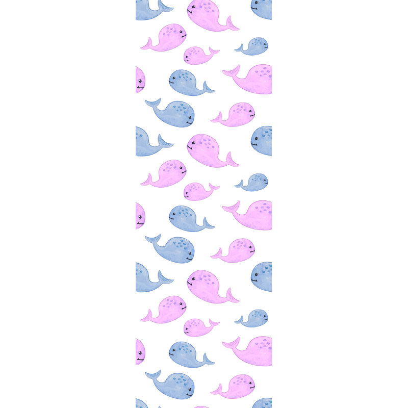 Harriet Bee Dunsmuir Removable Cute Whale Nursery Wallpaper 4 17