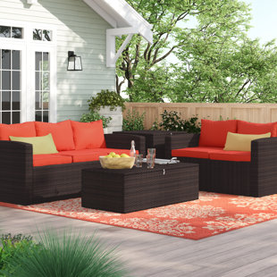 Go to store & view more images Arlington 4 Piece Sofa Set with Cushion by Sol 72 Outdoor