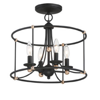 Astoria Grand Oakgrove 4 Light 16 Chandelier Style Urn Semi Flush Mount Wayfair