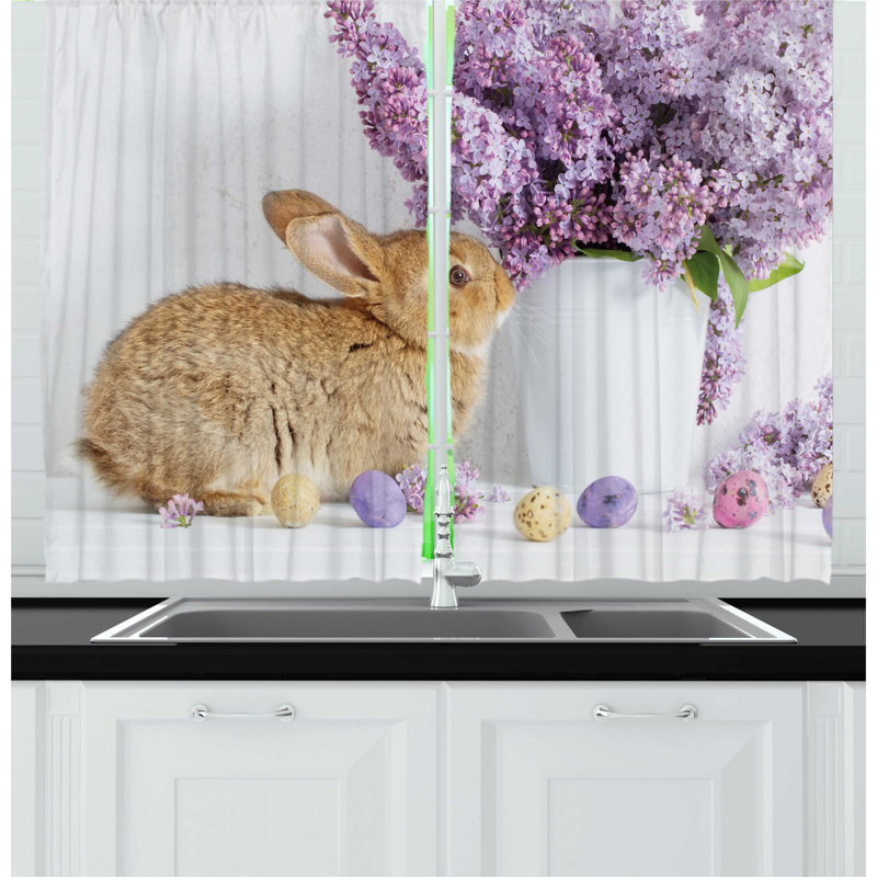 East Urban Home 2 Piece Easter Bunny Brown Easter Rabbit Kitchen ...