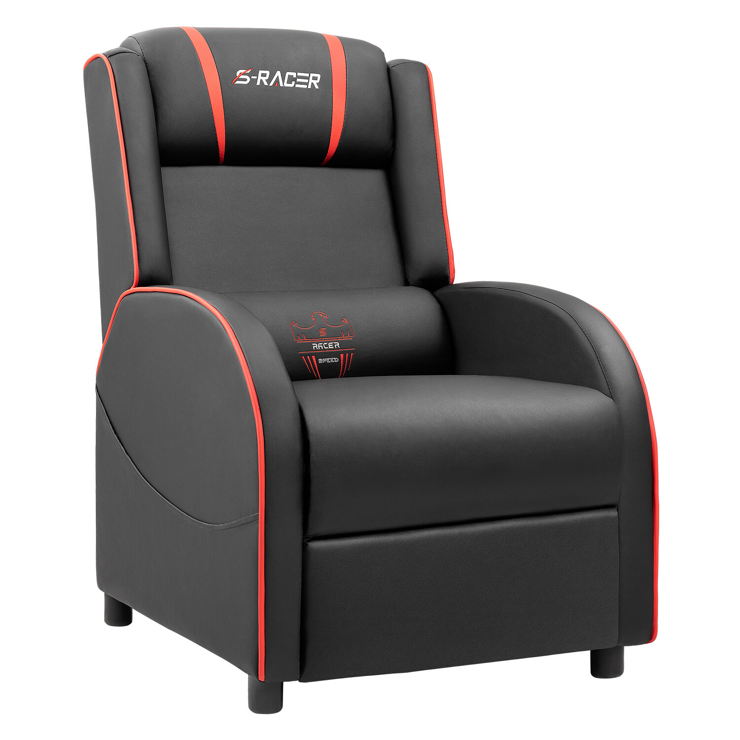 s racer gaming chair recliner