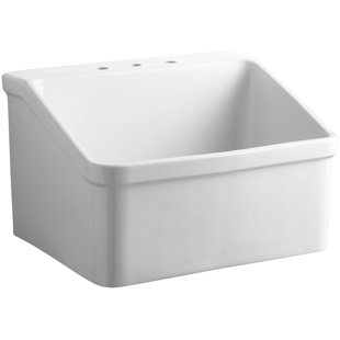 Find The Perfect Wall Mount Utility Sinks Wayfair Hollister 28 X 22 Wall Mounted Laundry Sink