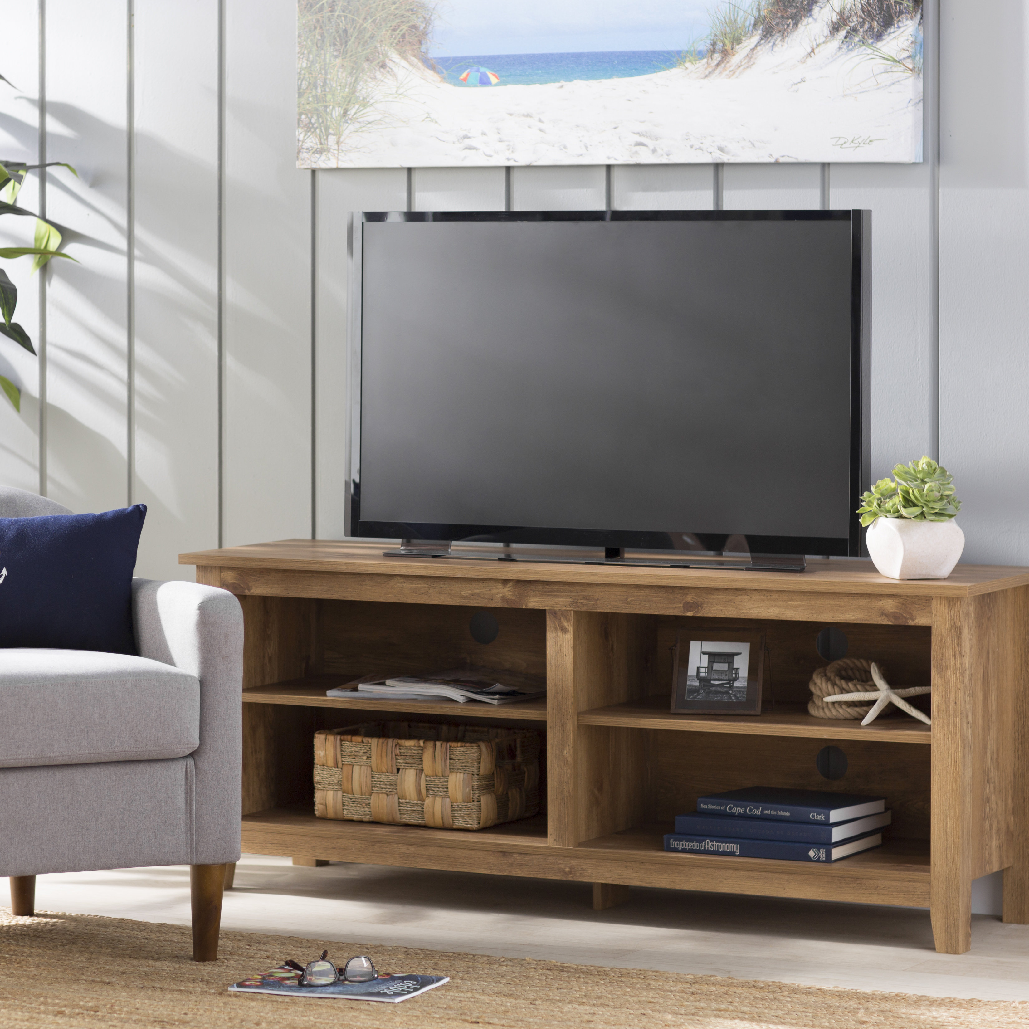 Details about   TV Stand Entertainment Center Furniture Media Storage Shelf Modern Home Table US 