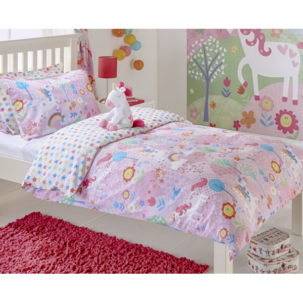 Harriet Bee Hayley Unicorn Duvet Cover Set Reviews Wayfair Co Uk