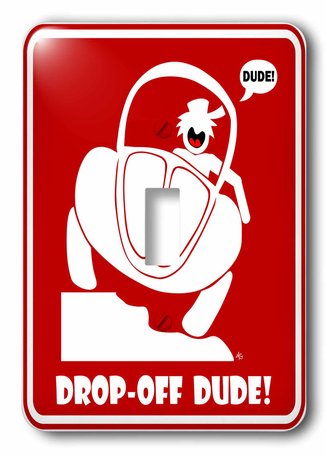 3drose Switch Drop Off Dude Sign 1 1 Gang Toggle Light Switch Wall Plate Wayfair