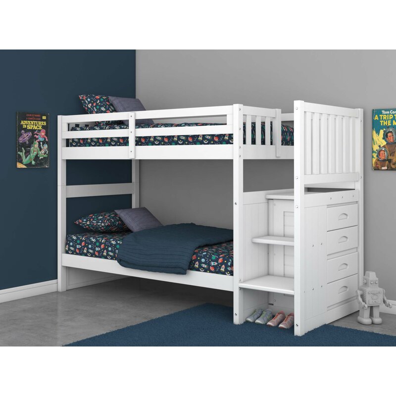 wayfair white bunk beds