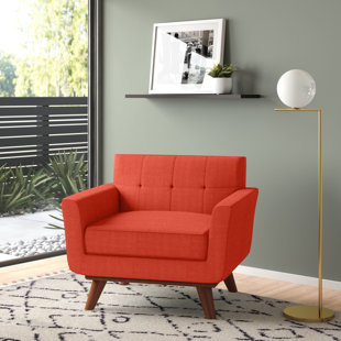 red accent chair