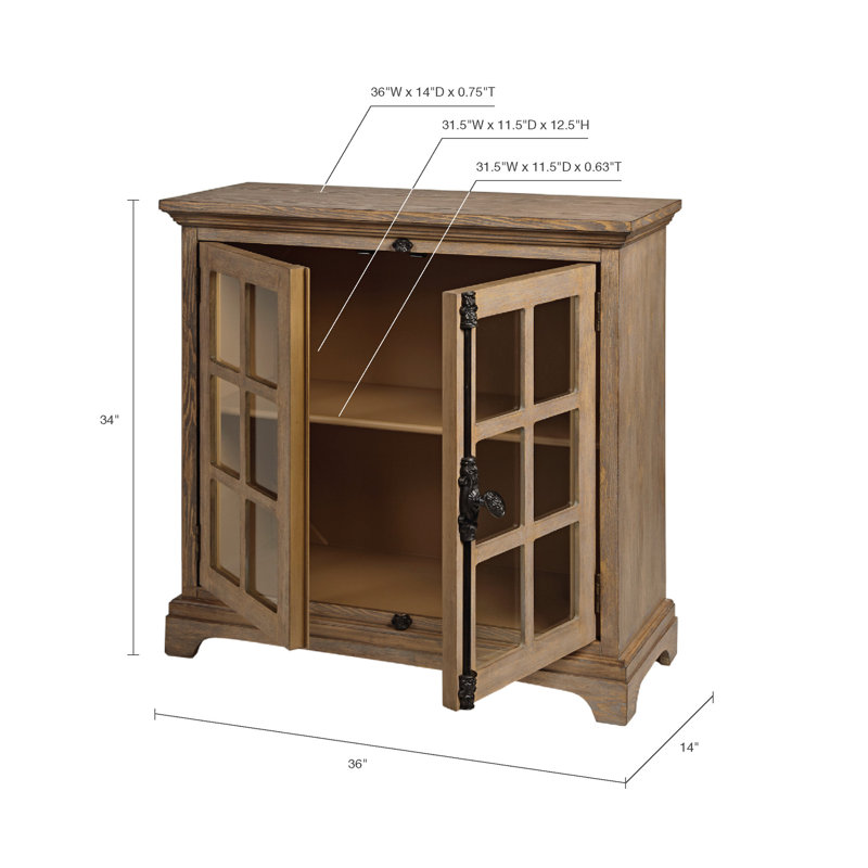 Martha Stewart Liberty 2 Door Accent Cabinet Wayfair