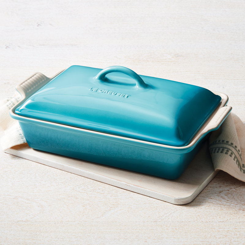 Le Creuset Stoneware 4 Qt Rectangular Heritage Casserole With Lid Reviews Wayfair