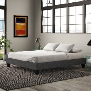Brayton Upholstered Platform Bed by Wrought Studio