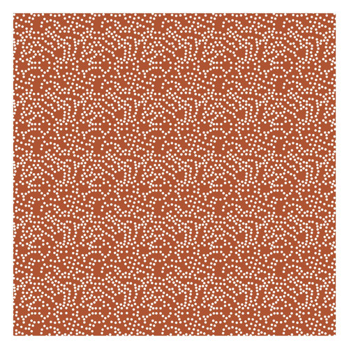 Brown Aboriginal Dot Pattern 2.4m x 2.4m Embossed Matt Peel & Stick Wall Mural East Urban Home