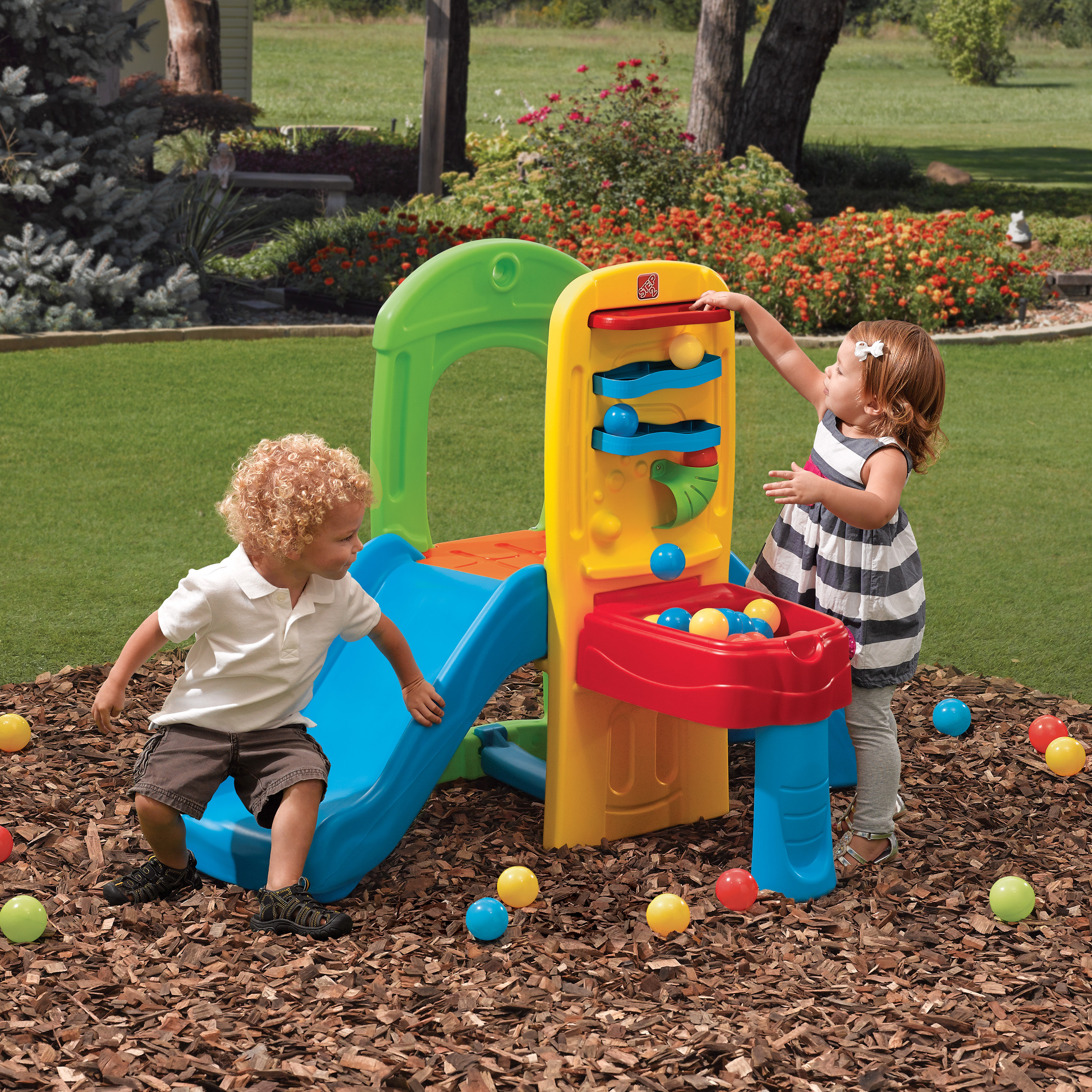 step2 play ball fun climber with slide for toddlers