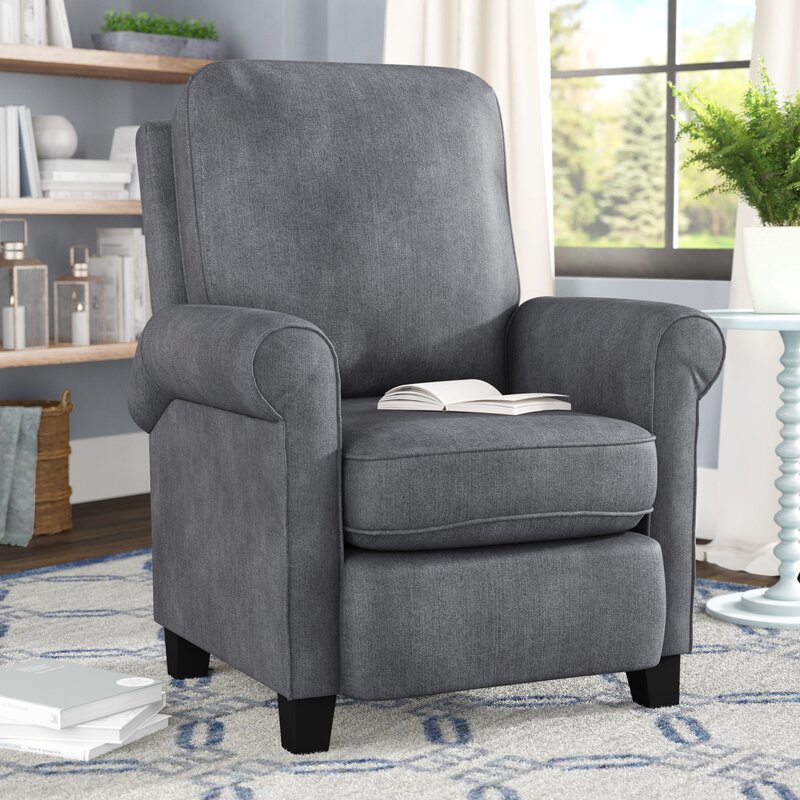 Winston Porter BONZY Manual Recliner Modern Arm Push Back Chair with