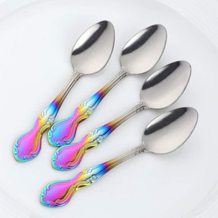 Stainless Steel Fine Polishing Mini Heart Shape Love Coffee Spoon Teaspoon