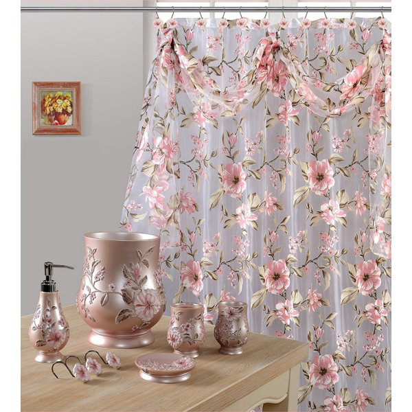 shower curtain with valance