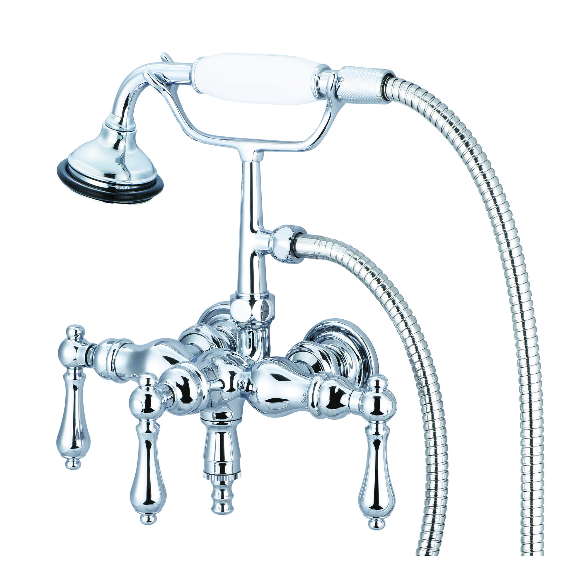 Dcor Design Stonington 3 3 8 Center Wall Mount Tub Faucet With