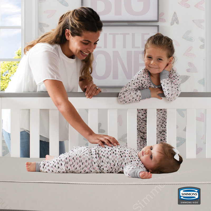 Simmons Kids Beauty Sleep 2 Stage Waterproof Standard Crib