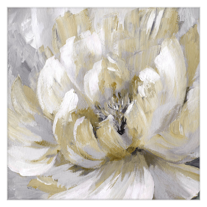 House Of Hampton Burst Of Spring Gold Acrylic Painting Print On