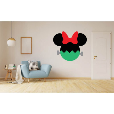 Minnie Mouse Frankenstein Vinyl Wall Decal Design With Vinyl Size 40 H x 40 W