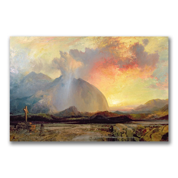 Trademark Art Sunset Vespars At The Rugged Cross By Thomas Moran