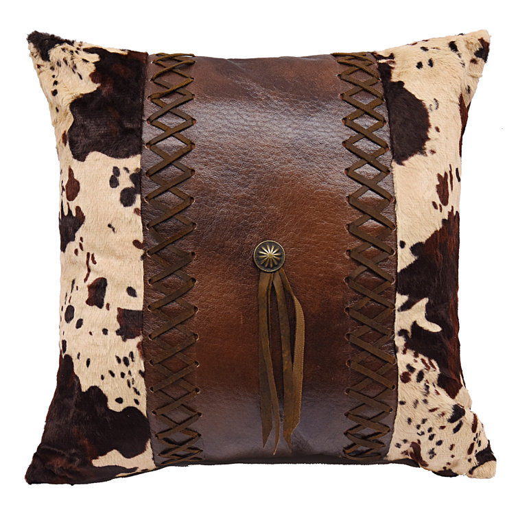 faux leather throw pillows
