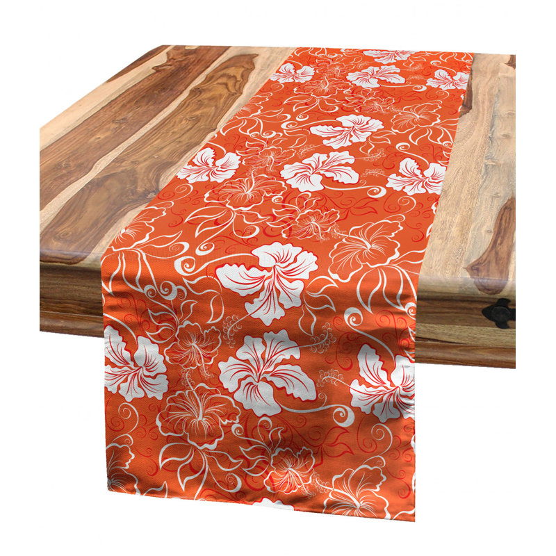 orange table runner