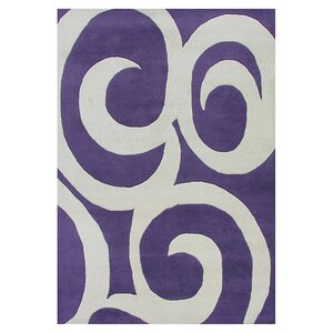 Spira Hand-Tufted Purple Area Rug