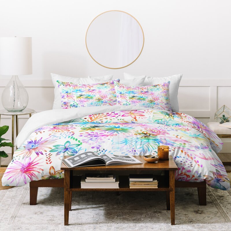 East Urban Home Schatzi Brown Eden Floral Duvet Cover Set Wayfair